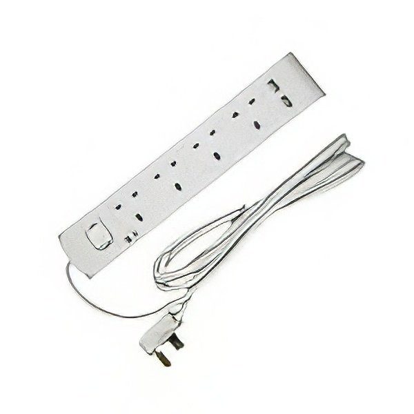 توصيله كهربا صيني 4 فتحه مع 2 يو اس بي ابيض