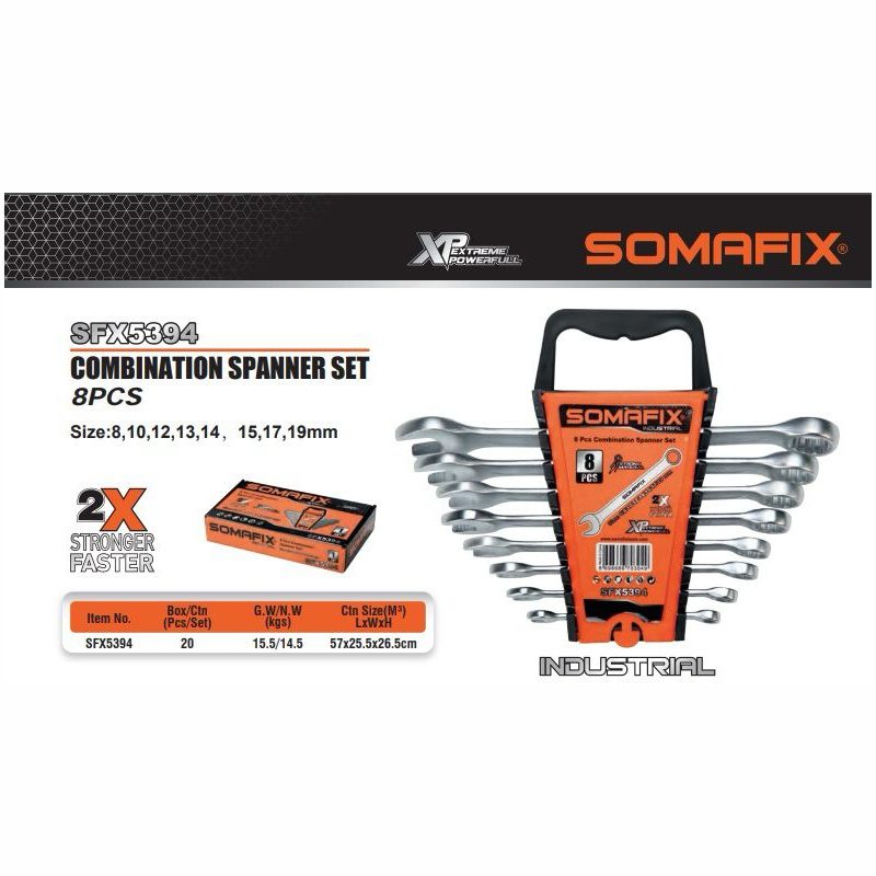مفتاح مشترك طقم 8 قطع SOMRFIX